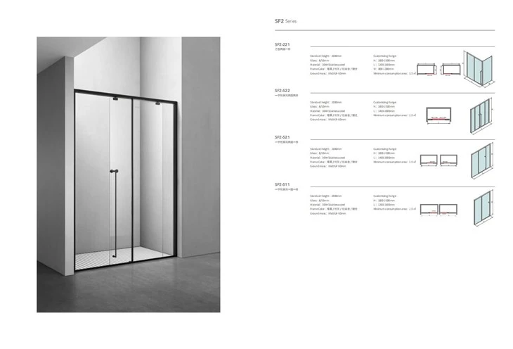 Circular Handle With Vertical Handle Shower Room